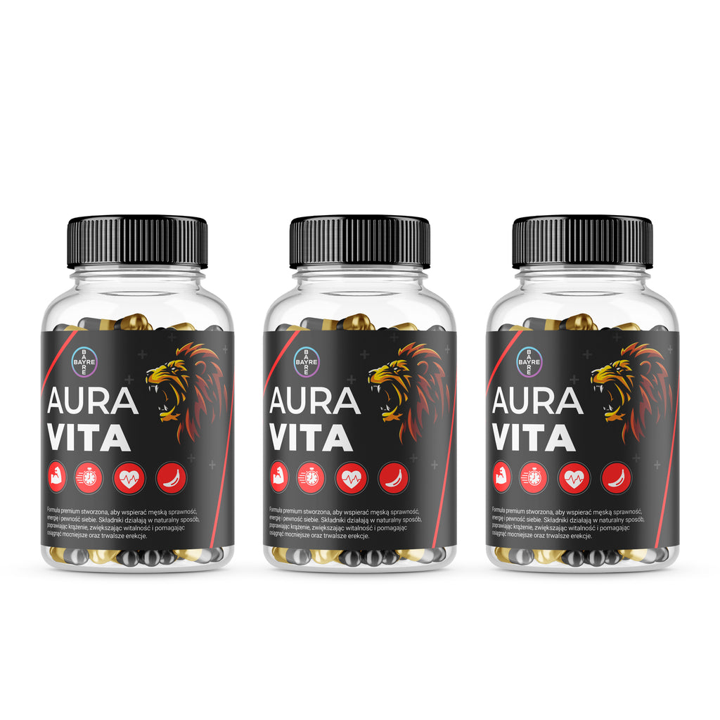 3x Auravita – Zaawansowane Wsparcie Męskiej Sprawności