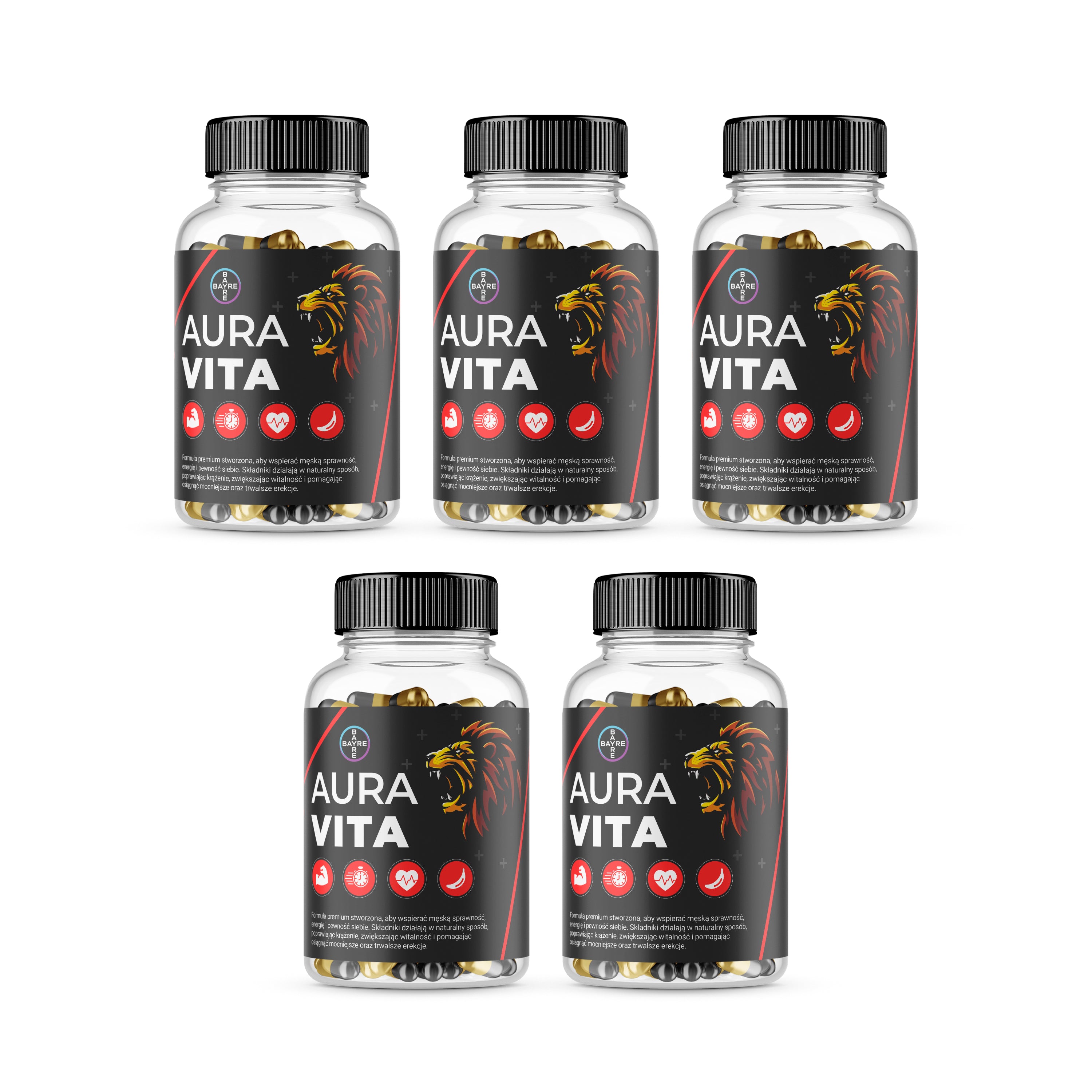 5x Auravita – Zaawansowane Wsparcie Męskiej Sprawności